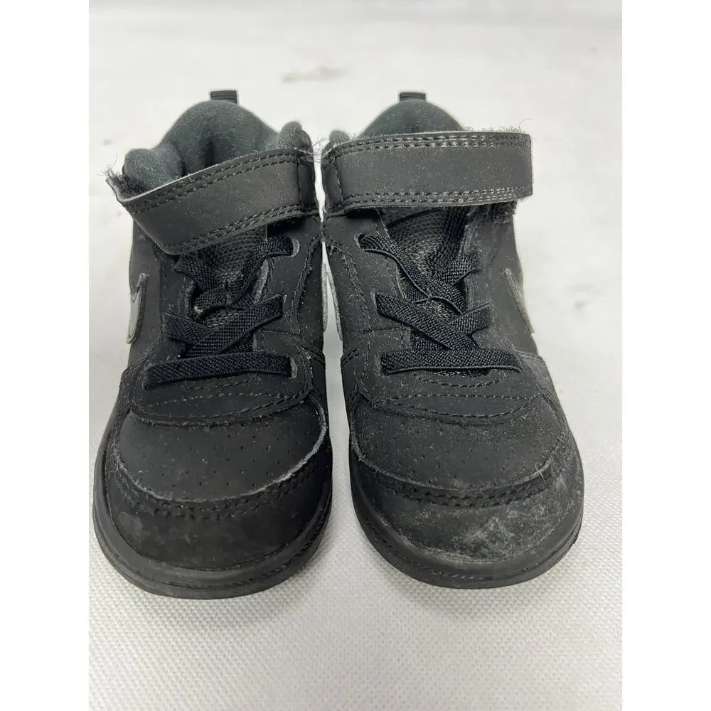 Nike Play Shoes Baby Sneakers 8C Black Lace Up